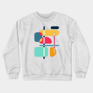 Minimalist Abstract Shapes Art V Crewneck Sweatshirt